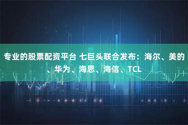 专业的股票配资平台 七巨头联合发布:海尔、美的、华为、海思、海信、TCL